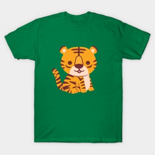 Cute Seated Little Tiger T-Shirt